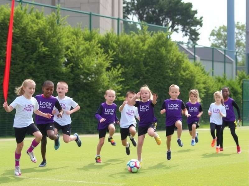 Football Health Foundation team with children